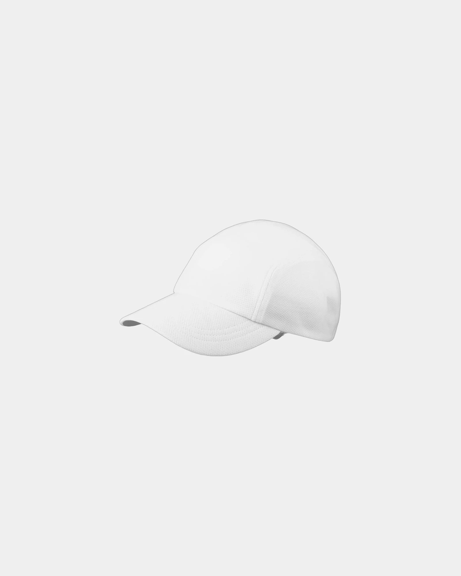 Custom mesh 5-panel cap with reflective accent - White